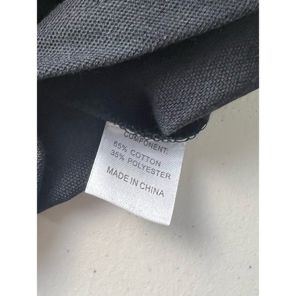 MENS SOLID GIRAFFE EMBROIDERY LONG SLEEVE POLO BLACK SIZE S NWOT - Picture 5 of 7